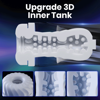 Rocket Cup Masturabtor 3 Rotierend 5 Vibrierend Dehnbar & Heizen