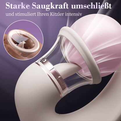 Selene – Zungenleckender Saug- und Erregungs-Klitoris-G-Punkt-Vibrator für kombinierte Orgasmen