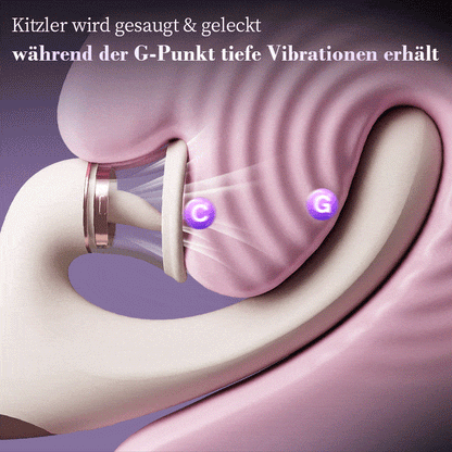 Selene – Zungenleckender Saug- und Erregungs-Klitoris-G-Punkt-Vibrator für kombinierte Orgasmen