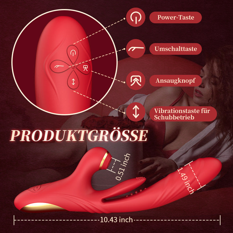 3 Schieben & Vibration 7 Saugen 10 Klopfen G-Punkt-Vibrator