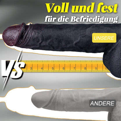 Maurice - Großer Dildo mit Stoßvibration und Heizung, braun, für Männer und Frauen