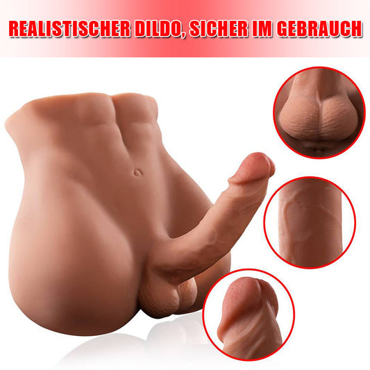 BARTLETT Brown Realistische männliche Puppe mit Dildo