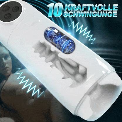 Skyline-10 Saugvibrationsstufen, Ein-Knopf-Aktivierung, App-gesteuerte Mehrpunktmassage, Masturbator für Männer