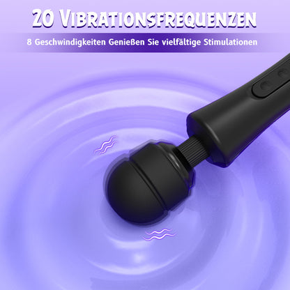 20 Frequenz 8 Hochfrequenz Vibrations AV Stick mit großem Kopf