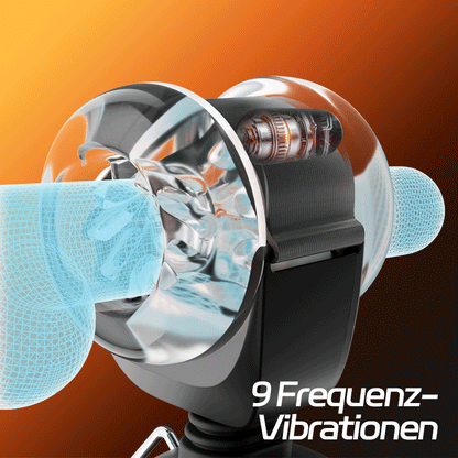 【Blitzangebot: 30 % RABATT】Hazel - 9 Vibrationen & Schwingen & Stoßen Hands-Free Hüftgurt-Strap-On Masturbator für Männer