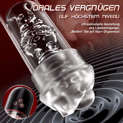 Oral Love Verbesserte 2-in-1-Penispumpe mit Saug- und Vibrationsfunktion