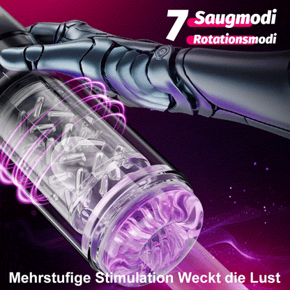 Vortex - 7 Saugen Dual-Temperatur SPA Boner Enlarger 7 Rotierende 360° Massage Masturbator