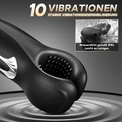 10 Bisse + 10 Vibrationen 2-in-1 Male Masturbation Cup Penis Übung Paar Flirten