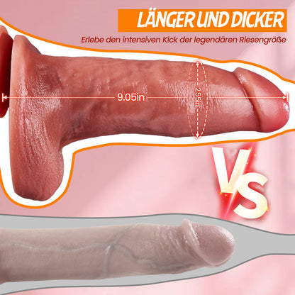 Big Brother – Extra dicker, realistischer Dildo mit 9,84 Zoll maximaler Ausfahr­länge, 7 Stoßmodi + 10 Vibrationsmodi