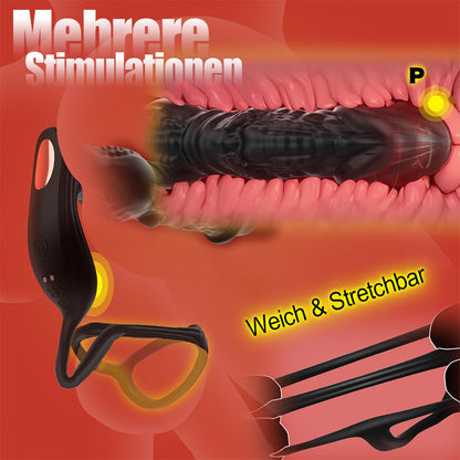 Leonidas - Upgrade des schnell stoßenden 6-in-1-Prostatamassagegeräts mit Fernbedienung und APP