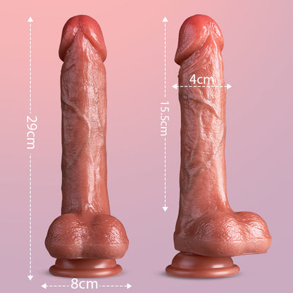 Neil - Wald 9 Vibrieren 3 Stoßen 3 Rotieren Realistischer Dildo Vibrator 22,5 cm Heizung