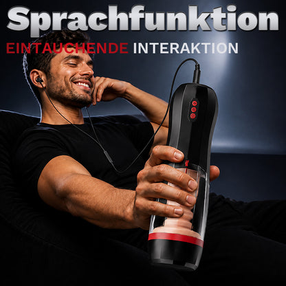ROKA - Saugen Vibrieren Stoßen Vokalisierung 4 IN 1 Cup Masturbator
