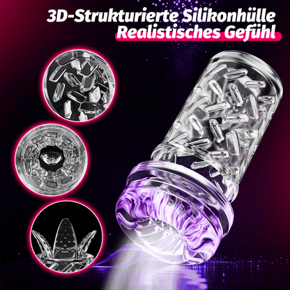 Vortex - 7 Saugen Dual-Temperatur SPA Boner Enlarger 7 Rotierende 360° Massage Masturbator