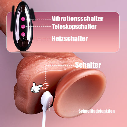Neil - Wald 9 Vibrieren 3 Stoßen 3 Rotieren Realistischer Dildo Vibrator 22,5 cm Heizung