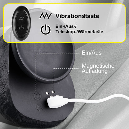 Maurice - Großer Dildo mit Stoßvibration und Heizung, braun, für Männer und Frauen