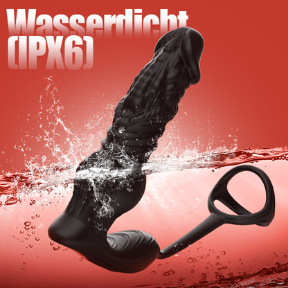 Leonidas - Upgrade des schnell stoßenden 6-in-1-Prostatamassagegeräts mit Fernbedienung und APP