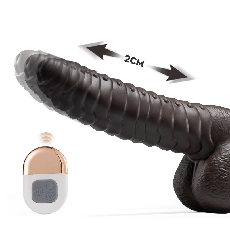 PANGOLIN Beulen 3 IN 1 Braun-schwarzer Realistischer Dildo  ACMEJOY