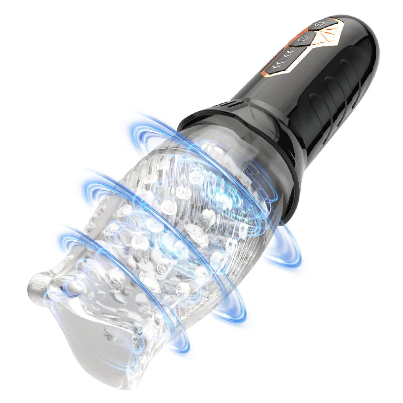 ORKAN 10 Vibration 6 Rotation 2 IN 1 Oralsex Cup Masturbator